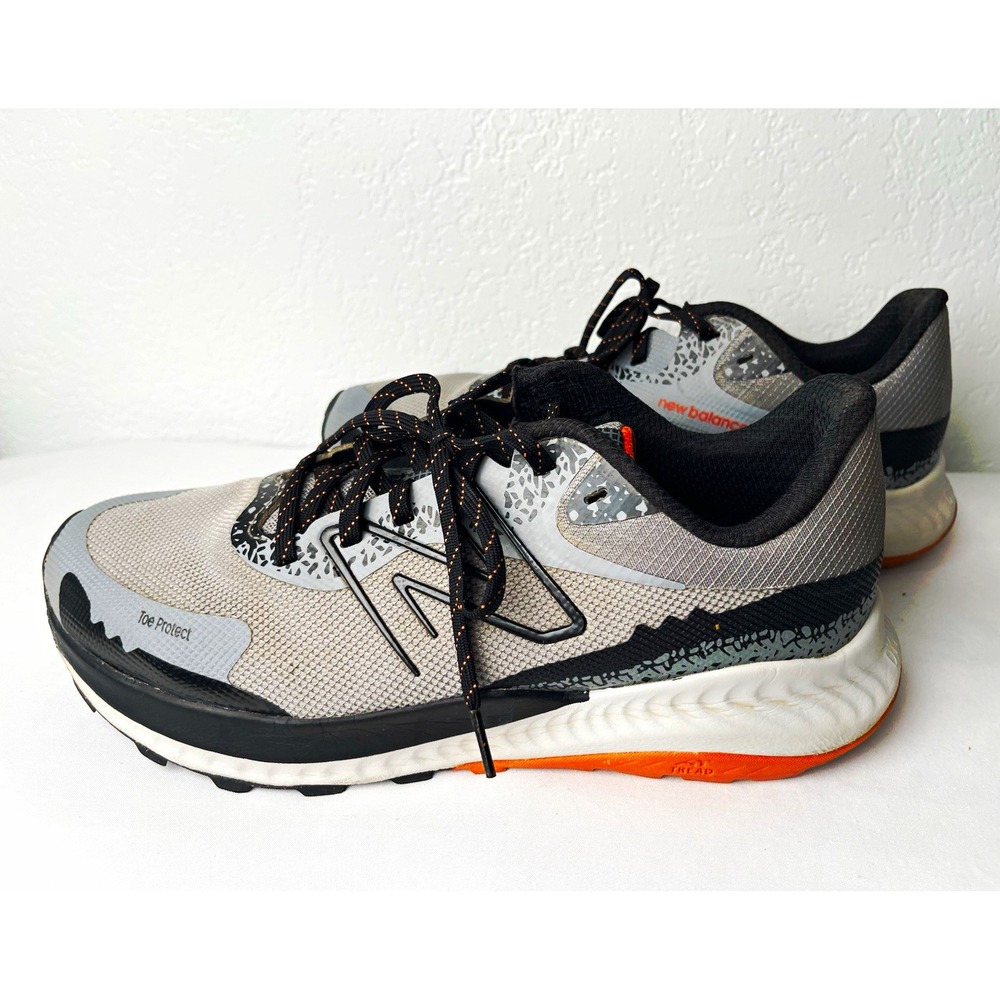 New Balance Nitrel DynaSoft Trail Running Sneaker Toe Protect Gray/Black/Orange